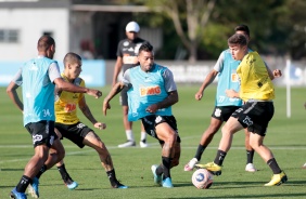 Michel Macedo no treino desta quinta-feira no CT Joaquim Grava