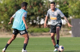 Sidcley no treino desta quinta-feira no CT Joaquim Grava