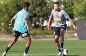 Sidcley no treino desta quinta-feira no CT Joaquim Grava