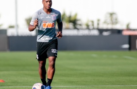 Xavier no treino desta quinta-feira no CT Joaquim Grava