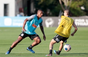 Xavier no treino desta quinta-feira no CT Joaquim Grava