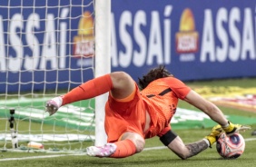 Cássio durante a final do Campeonato Paulista contra o Palmeiras