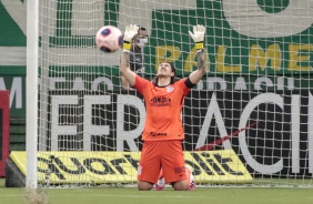 Cássio durante decisão de pênaltis, contra o Palmeiras, pelo Paulistão 2020