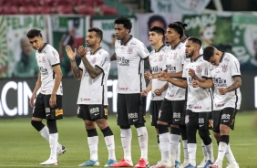 Elenco do Timo durante a final do Campeonato Paulista contra o Palmeiras