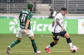 Fagner durante a final do Campeonato Paulista contra o Palmeiras