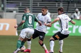 Gabriel e Ramiro durante a final do Campeonato Paulista contra o Palmeiras