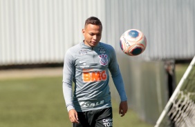 Janderson no ltimo treino antes da final contra o Palmeiras, pelo Paulisto 2020