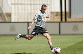 Luan no último treino antes da final contra o Palmeiras, pelo Paulistão 2020