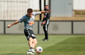 Ramiro no último treino antes da final contra o Palmeiras, pelo Paulistão 2020