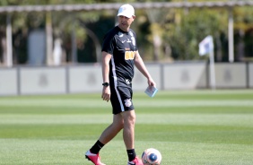 Tiago Nunes no ltimo treino antes da final contra o Palmeiras, pelo Paulisto 2020