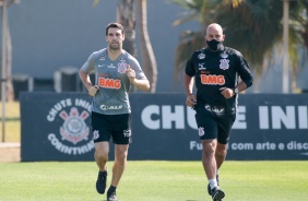 Mario Boselli na atividade da manhã desta segunda-feira no CT Dr. Joaquim Grava