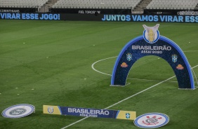 Arena Corinthians pronta para o jogo entre Corinthians e Coritiba