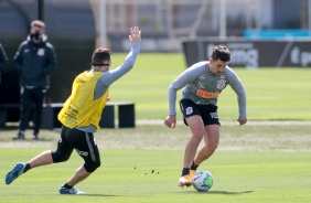 Boselli e Avelar no treino desta segunda-feira no CT Joaquim Grava