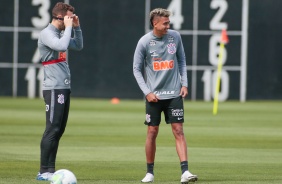 Boselli e Cantillo no treino desta segunda-feira no CT Joaquim Grava