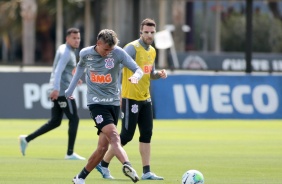 Cantillo no treino desta segunda-feira no CT Joaquim Grava