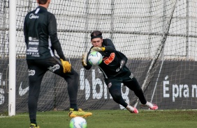 Cssio no treino desta segunda-feira no CT Joaquim Grava