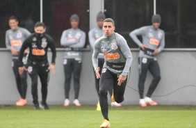 Gabriel no treino deste domingo para enfrentar o Fortaleza, pelo Brasileirão