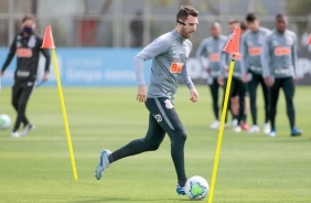 Mauro Boselli no treino desta segunda-feira no CT Joaquim Grava