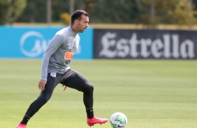 Michel Macedo no treino desta segunda-feira no CT Joaquim Grava