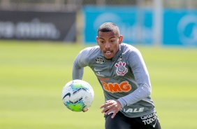 Ruan no treino desta segunda-feira no CT Joaquim Grava