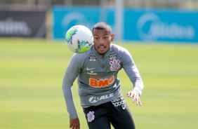 Ruan no treino desta segunda-feira no CT Joaquim Grava