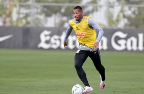 Ruan no treino desta segunda-feira no CT Joaquim Grava