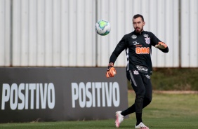 Walter no treino desta segunda-feira no CT Joaquim Grava