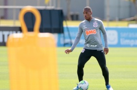 Xavier no treino desta segunda-feira no CT Joaquim Grava