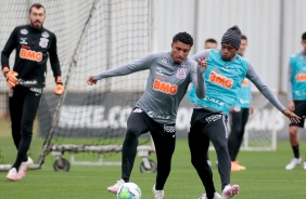 Éderson no treino deste domingo para enfrentar o Fortaleza, pelo Brasileirão