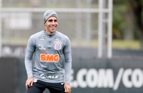 Gabriel no treino deste domingo para enfrentar o Fortaleza, pelo Brasileirão