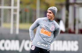 Gabriel no treino deste domingo para enfrentar o Fortaleza, pelo Brasileiro