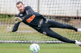 Walter no treino deste domingo para enfrentar o Fortaleza, pelo Brasileirão