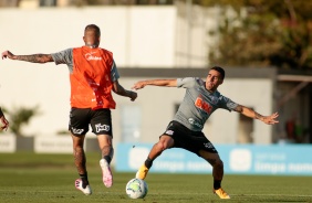 Gabriel no treino de hoje no CT Joaquim Grava