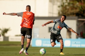 Gabriel no treino de hoje no CT Joaquim Grava