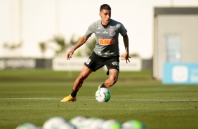 Gabriel no treino de hoje no CT Joaquim Grava