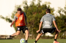 Gustavo Mosquito no treino de hoje no CT Joaquim Grava