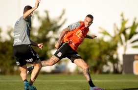 Luan no treino de hoje no CT Joaquim Grava