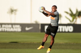 Otero no treino de hoje no CT Joaquim Grava