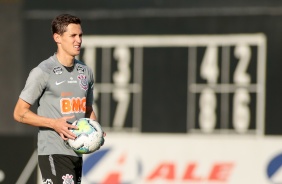 Vital no treino de hoje no CT Joaquim Grava