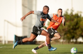 Xavier no treino de hoje no CT Joaquim Grava
