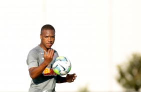 Xavier no treino de hoje no CT Joaquim Grava