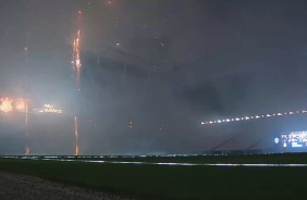 Queima de fogos da Arena Corinthians