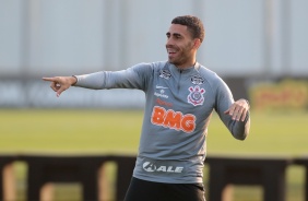 Gabriel no treinamento desta sexta-feira em preparao para o jogo contra o Botafogo
