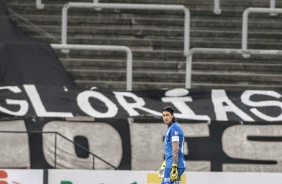 Goleiro Cássio no jogo contra o Botafogo, na Neo Química Arena