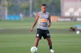 Otero no treinamento desta sexta-feira em preparao para o jogo contra o Botafogo