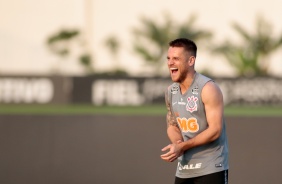 Ramiro no treinamento desta sexta-feira em preparao para o jogo contra o Botafogo