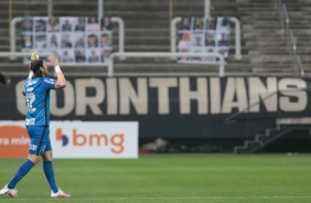Cássio durante jogo contra o Botafogo, pelo Brasileirão, na Neo Química Arena
