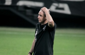 Tiago Nunes na derrota para o Palmeiras, na Neo Química Arena