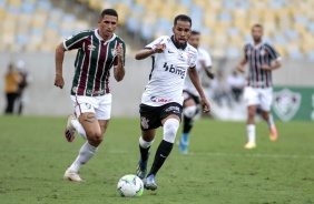 Everaldo no jogo contra o Fluminense, no Maracanã, pelo Brasileirão