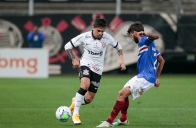 Fagner no duelo contra o Bahia, pelo Brasileiro, na Neo Qumica Arena